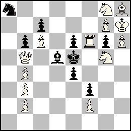 Rh7 Pb4 Pb3 Pb2 Pc6 Pf2 Pg7 Ph6 Db5 Tf6 Fh8 Cg8 Cg5 + Re5 Pb6 Pc7 Pe6 Pe4 Pf3 Pg6 Fd5 Ca8