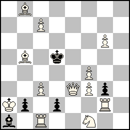 Ra2 Pc7 Pc3 Pf4 Pf3 Pg6 De3 Tc1 Tg2 Fb8 Fb5 Cf1 + Rd5 Pb2 Pd2 Pg3 Fa1