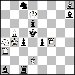 Rd7 Pb5 Pd2 Db4 Ta3 Tf4 Fh8 Ca4 + Rd5 Pc4 Pd6 Pe4 Tc1 Fa1 Fh7 Cc8