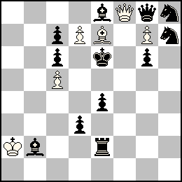 Ra2 Pc5 Pd7 Pg7 Df8 Fe7 + Re6 Pc7 Pc6 Pd3 Pe4 Pg6 Dg8 Te2 Fb2 Fe8 Ch8 Ch7