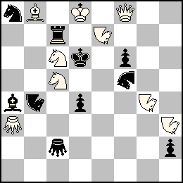 Rd8 Df8 Fb8 Cc6 Cc5 Ne7 Ng4 Nh3 Sa3 + Rd6 Pd4 Pf6 Ph2 Tc7 Fa4 Ca8 Nb4 Sc2 Gf5