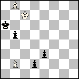 Rc7 Pb2 Fb8 + Ra6 Pb5 Pd2 Pe3