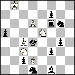 Rb8 Pd2 Fc4 Fd6 Cc3 Ce5 + Rd4 Pa5 Pc2 Pf7 Pf3 Pg4 Tf6 Ff1 Cd1 Cg6