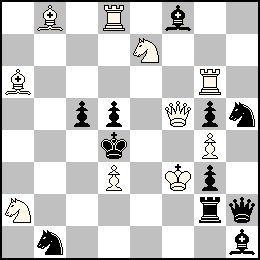 Rf3 Pd3 Pg4 Df5 Td8 Tg6 Fa6 Fb8 Ca2 Ce7 + Rd4 Pc5 Pd5 Pg5 Pg3 Dh2 Tg2 Ff8 Fh1 Cb1 Ch5