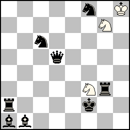Rh8 Cf3 Cg7 + Rf2 Dd5 Ta2 Tg3 Fa1 Fb1 Cc6 Cf8