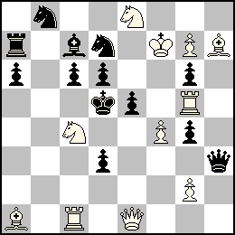 Rf7 Pf4 Pg7 Pg2 De1 Tc1 Tg5 Fa1 Fh7 Cc4 Ce8 + Rd5 Pa6 Pc6 Pd6 Pd3 Pe5 Pg6 Pg4 Dh3 Ta7 Fc7 Cb8 Cd7