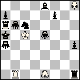 Rc5 Tb1 Se1 Sh8 + Ra5 Pa7 Pf7 Ph4 Ta6 Th1 Fe8 Cc6 Sa4 Sb6 Se5
