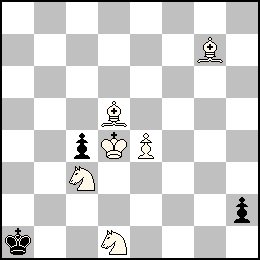 Rd4 Pe4 Fd5 Fg7 Cc3 Cd1 + Ra1 Pc4 Ph2