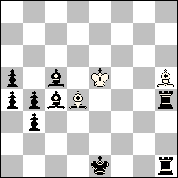 Re5 Fd4 Fh5 + Re1 Pa5 Pa4 Pb4 Pb3 Th4 Th1 Fc5 Fc4