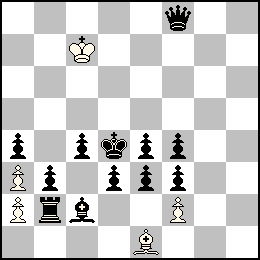 Rc7 Pa3 Pa2 Pf2 Fe1 + Rd4 Pa4 Pb3 Pc4 Pd3 Pe4 Pe3 Pf4 Pf3 Df8 Tb2 Fc2