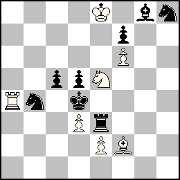 Re8 Pd3 Pe2 Pf6 Ta4 Ff2 Ce5 + Rd4 Pc5 Pd5 Pf7 Te3 Fg8 Cb4 Ch8