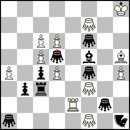 Rh8 Pa4 Pc6 Pc5 Pd6 Pd4 Ph4 Te2 Fh5 Sf7 Sf3 Sf1 + Pb3 Pc4 Tc3 Ff5 Nh1 Sa1 Sd5 Sf6 Sf4 Sg2
