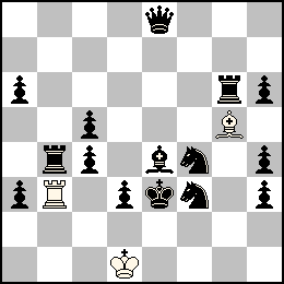 Rd1 Tb3 Fg5 + Re3 Pa6 Pa3 Pc5 Pc4 Pd3 Ph6 Ph4 Ph3 De8 Tb4 Tg6 Fe4 Cf4 Cf3