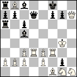 Rg4 Pa2 Pb2 Pc3 Pc2 Pe3 Pe2 Dh7 Td3 Tf3 Fb8 Ff1 Cg1 Ch1 + Rf8 Pa7 Pb7 Pc6 Pf7 Pg7 Pg2 Dd7 Ta8 Ta6 Fc8 Fc5