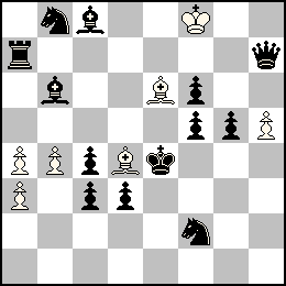 Rf8 Pa4 Pa3 Pb4 Ph5 Fd4 Fe6 + Re4 Pc4 Pc3 Pd3 Pf6 Pf5 Pg5 Dh7 Ta7 Fb6 Fc8 Cb8 Cf2