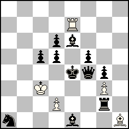 Rc3 Pd2 Pg3 Te7 Fh1 + Re4 Pc5 Pd6 Pd5 Pf5 Pg4 Df4 Tg2 Fe6 Fe1 Ca1