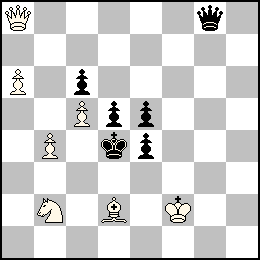 Rf2 Pa6 Pb4 Pc5 Da8 Fd2 Cb2 + Rd4 Pc6 Pd5 Pe5 Pe4 Dg8